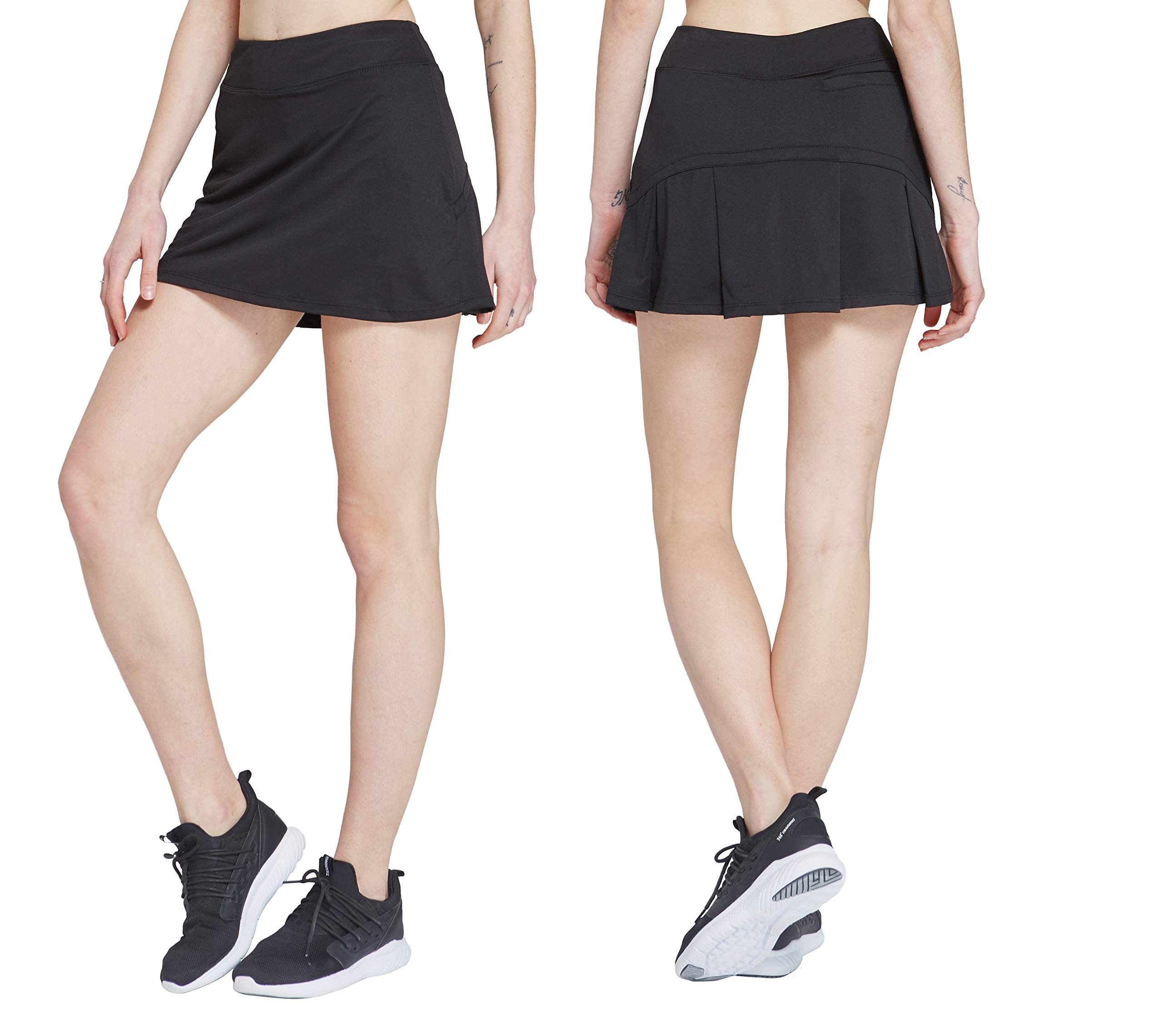 HonourSport Women Workout Active Skorts Golf,Tennis Running Skirt Pleated,Athletic Lightweight