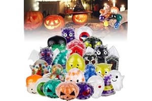 UDZRL 24pcs Halloween Stress Balls Fidget Toys,Stress Balls for Adults Kids, Relieve Work Anxiety, Exercise Hand Flexibility,Halloween Day Party Favors Gift