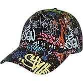 BCQJNB Graffiti Colorful Baseball Cap Snapback Hats Adjustable Trucker Hat for Men Women