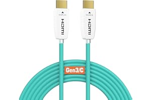 RUIPRO 8K Fiber Optic HDMI Cable 40 Feet 48Gbps 8K60Hz 4K120Hz Dynamic HDR eARC HDCP2.2/2.3 for RTX4080/4090/3080/3090, Xbox 