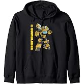 Transformers Bumblebee Autobots Epic Pose Portrait Zip Hoodie