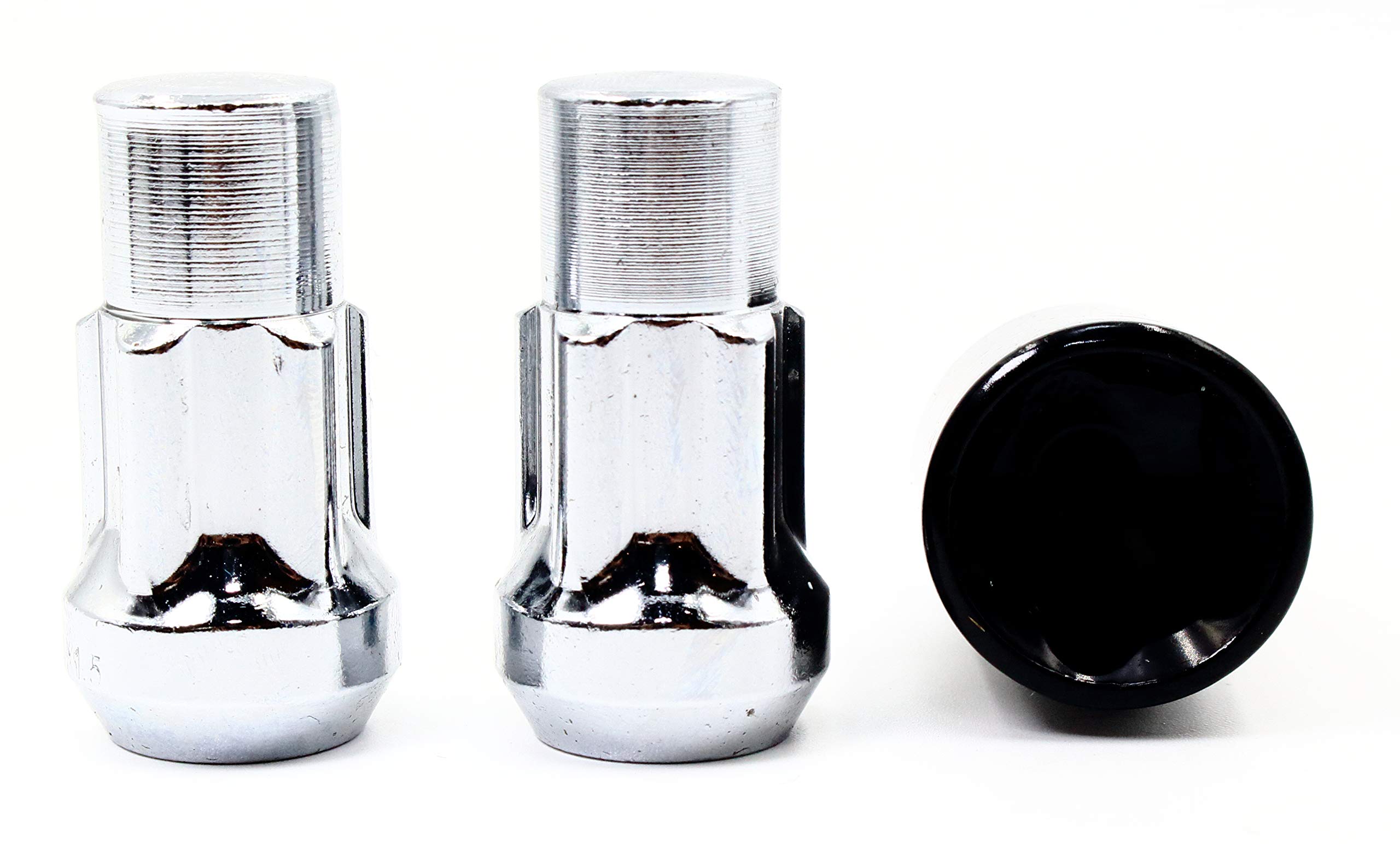 Set Of 4 Chrome Wheel Lug Locks 14x1.5 – Fits Tesla Model S P65 P70 P90 X