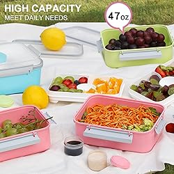 3 Pack Salad Lunch Box Food Storage