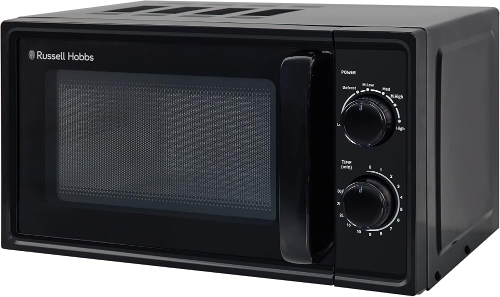 Russell Hobbs 17L Microwave Black 700W 5 Power Levels Defrost 30m RHM1725B