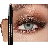 Eyeshadow Stick,Shimmer and Matte Cream Eye Shadow Brightener Sticks | Caramel Eyeliner Pencil Crayon,Waterproof Long Lasting Eye Highlighter Stick Makeup,0.056 Oz(#1-Caramel)