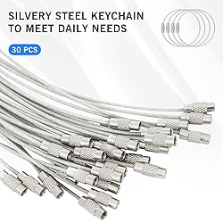 DFTOA-30 Pack 6 inch Extendable Wire Keychain
