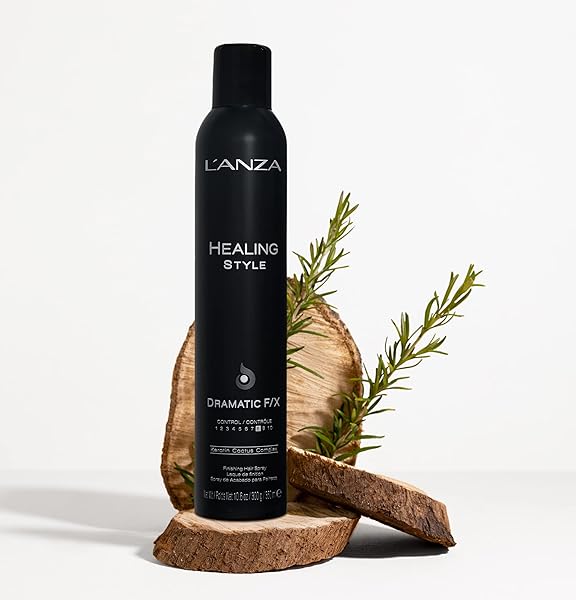 L’ANZA HEALING STYLE DRAMATIC F/X HAIR SPRAY, HAIR STYLING SPRAY WITH STRONG HOLD EFFECT, ANTI FRIZZ & HEAT PROTECTION, BOOSTS VOLUME FOR NATURAL LONG LASTING VOLUMIZING EFFECTS, NEW BOTTLE (10.6 OZ)