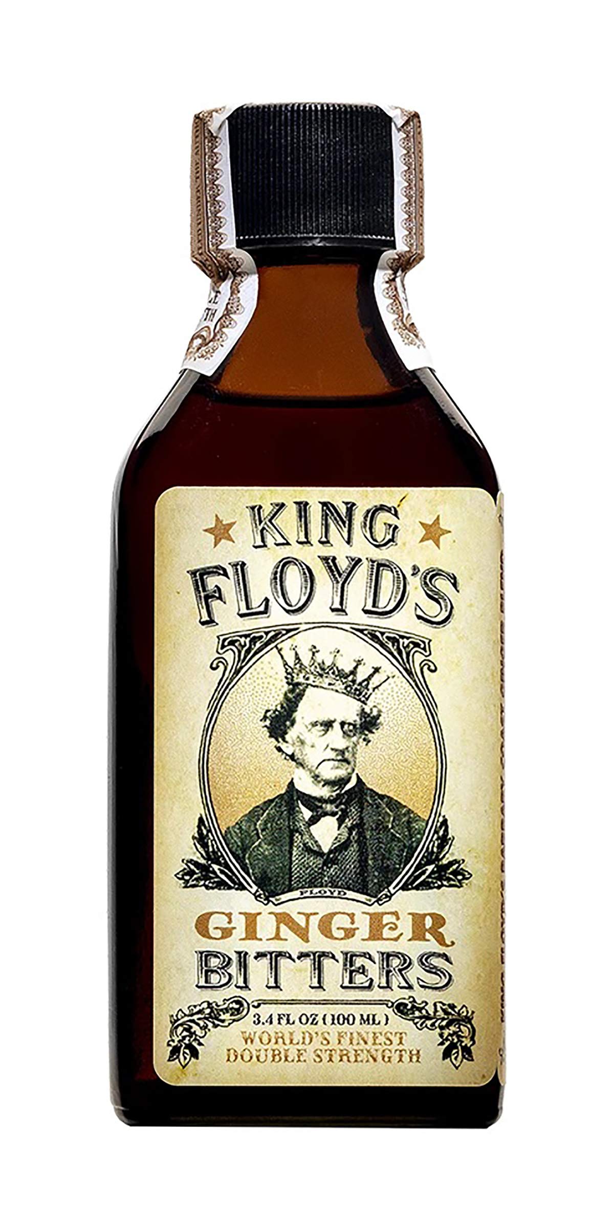 King Floyd's, Artisanal Ginger Bitters, Hand Crafted, Spicy Ginger Flavor, Hot, Unique Bitters for a Unique Cocktail, 100ml, Bar Provisions, Bitters for Cocktails