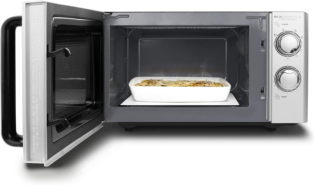 CASO Design MG 20 Ecostyle Microwave Oven & Grill, 20L, 700W, Silver