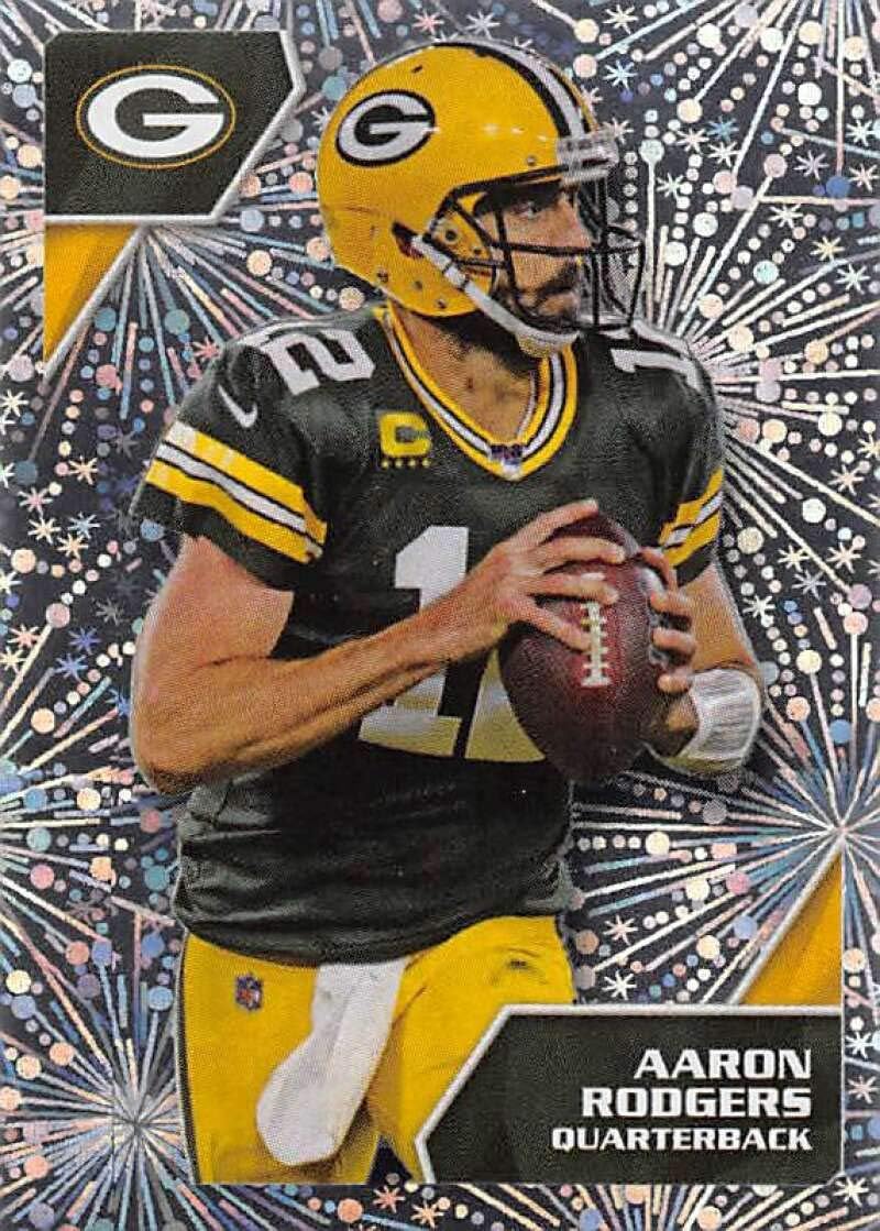 Amazon Com 2020 Panini Nfl Stickers Football 390 Aaron Rodgers Green Bay Packers Foil Official 1 5 X 2 5 Inch Album Sticker Collectibles Fine Art