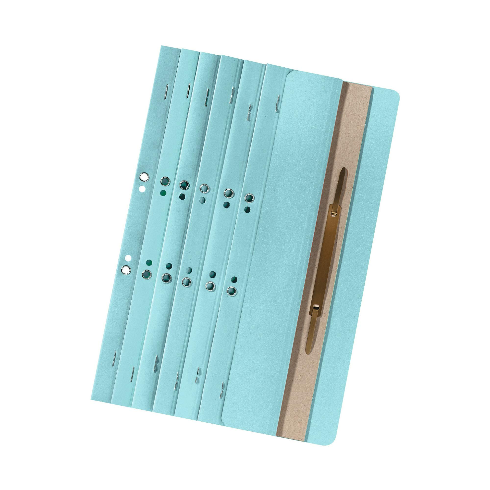 Original Falken 200-pack eyelet narrow staplers light blue. Made in Germany. Made of recycled cardboard Commercial stapling and official stapling Clip-on stapling strips File binder Blue Angel