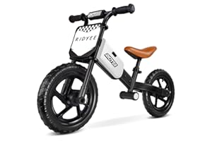RIDYEE Toddler Balance Bike 2 Year Old, Kids Balance Bike for 2 to 5 Year with Tool-Free Adjustment, Limited Steering, Footrest, Custom Name Plate with Stickers, Gift Bike for 2-3 Boys
