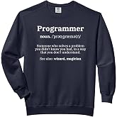 Definition Programmer Meaning - Computer Science &amp; Coding Comfort Colors Adult Sweatshirt