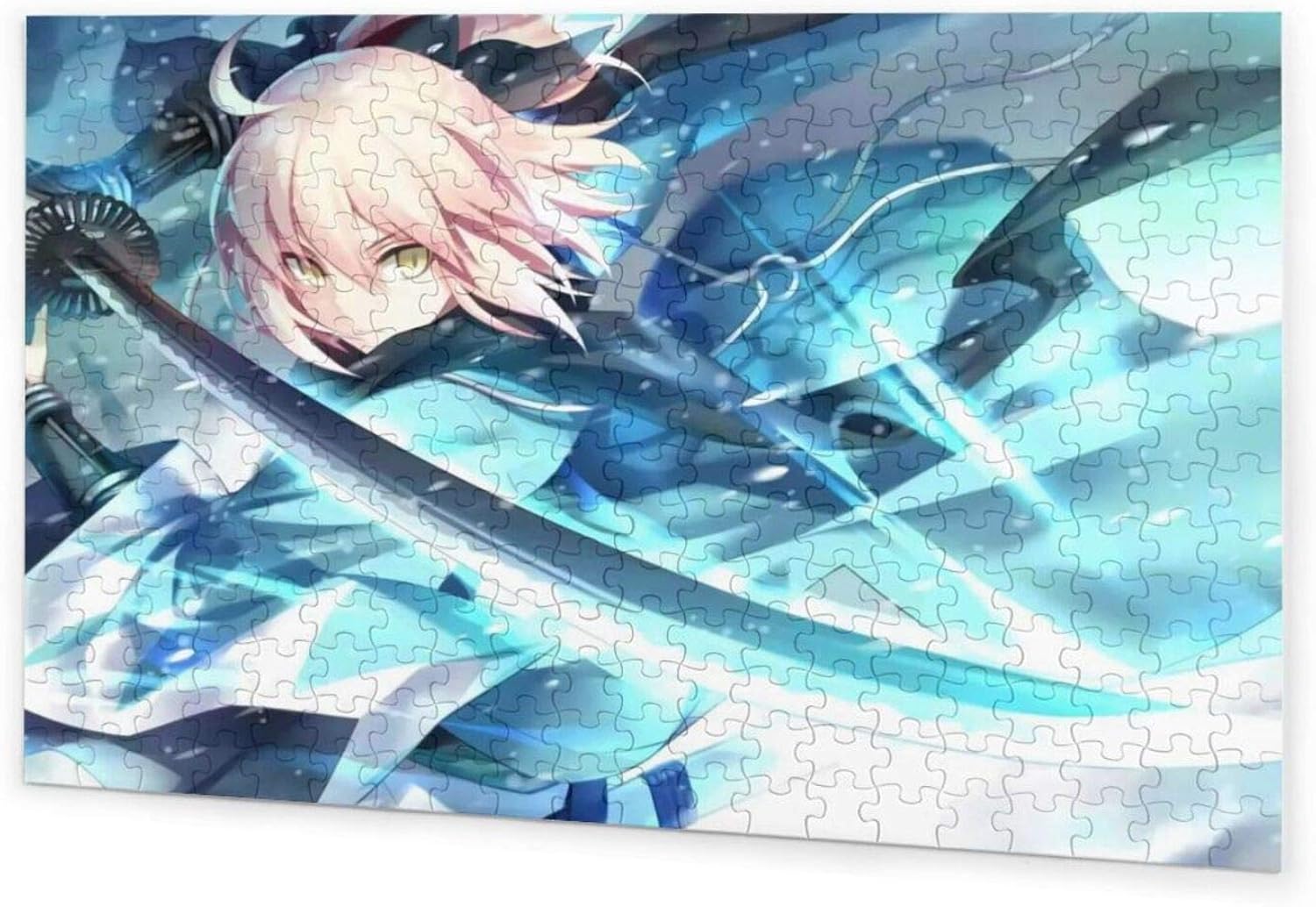 Amazon Co Jp ジグソーパズル 300ピース Fate フェイト 桜セイバー 沖田総司 アニメ リエイティブな手作りパズル 素晴らしい 38x26cm 服 ファッション小物