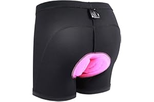 Sportneer Women Cycling Shorts Padded, 3D Padding Bike Shorts Bicycle Underwear with Non-Slip Leg Grips