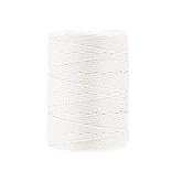 �鶹�� Basics Braided Mason Twine, Moisture, Oil, Acid Resistant - #18 x 500 Foot (1.5mm x 150m), White