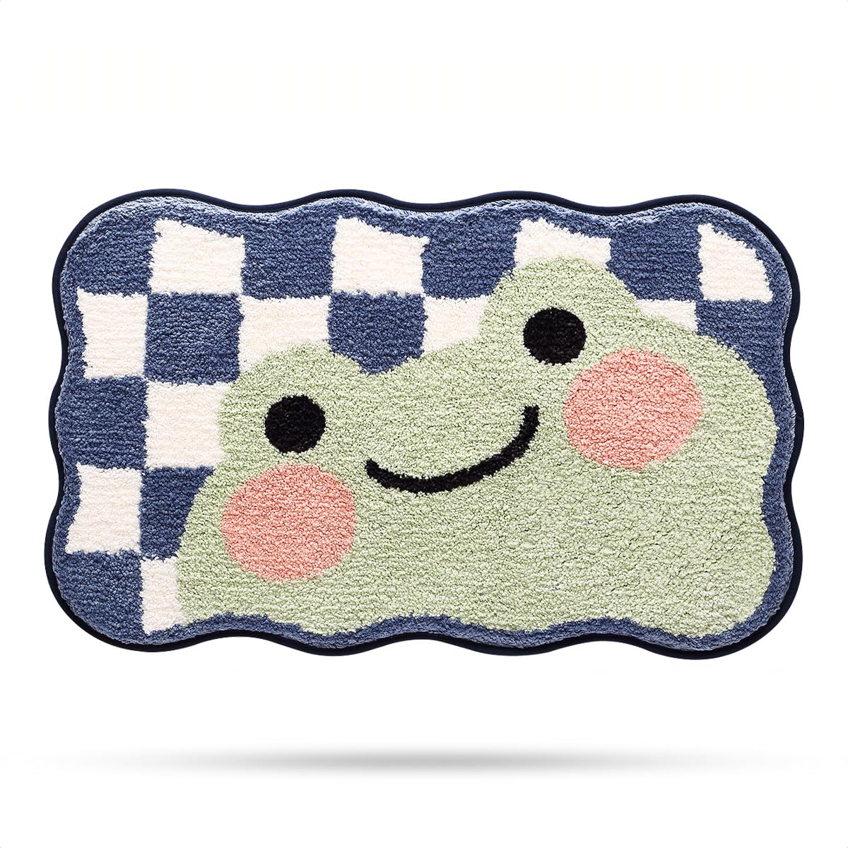 Molesun Frog Bathroom Rug Mat, Extra Soft Absorbent Bath Rug, Non-Slip Comfortable Bath Mat, Animal Carpet for Tub, Shower, Bath Room, Machine Wash Dry, Frog, 50 x 80 cm