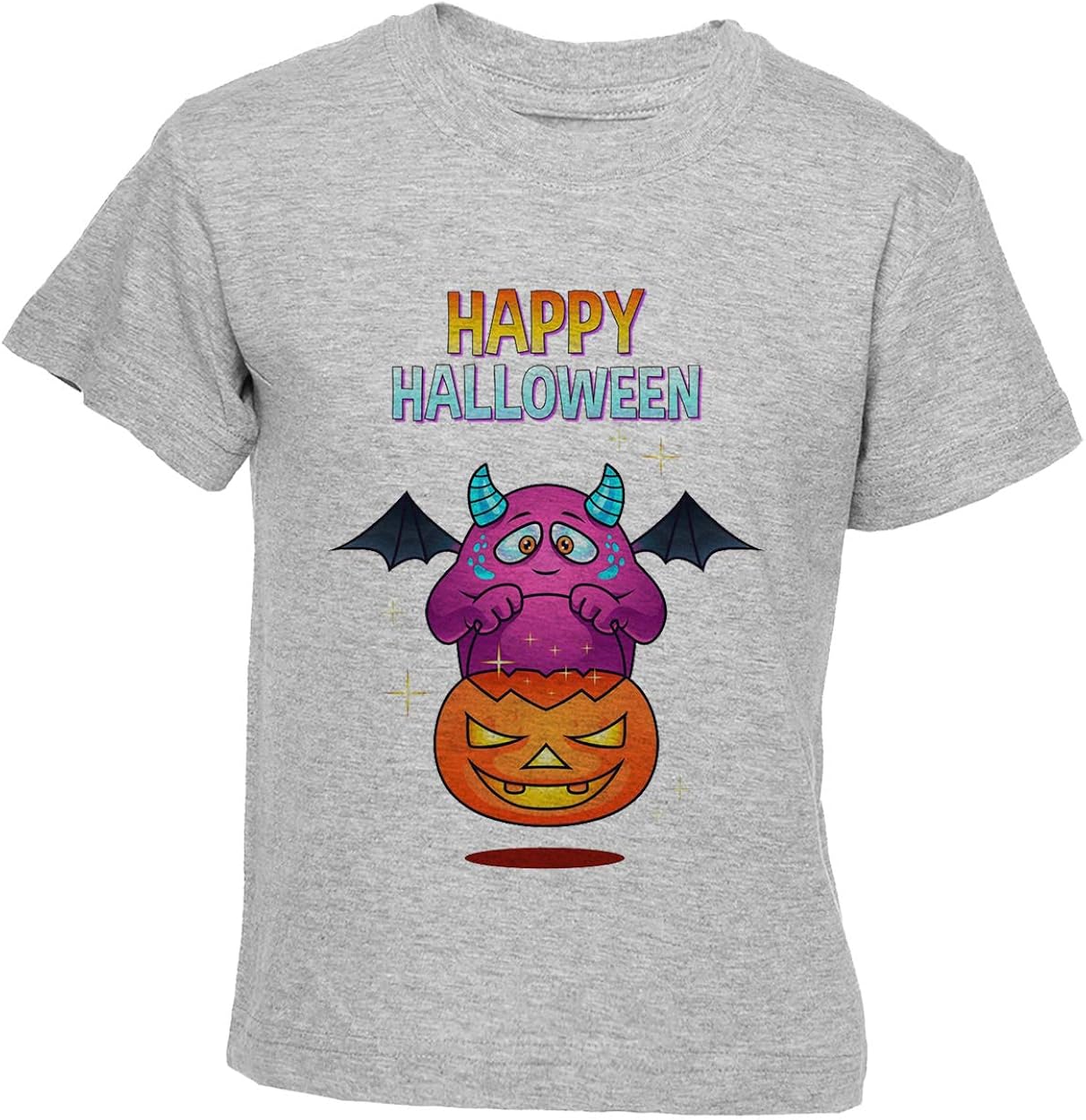Bat Happy Halloween TShirt Jungen Mädchen Kinder TShirt Grau Boys