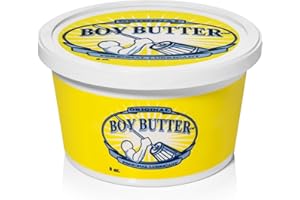 Boy Butter Personal Lubricants for Privacy, Long Lasting Lube for Men and Women, Natural Coconut Oil & Silicone Based, Non St