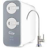 iSpring RO800G Tankless Reverse Osmosis System, 800 GPD Under Sink Water Filter with 2.5:1 Pure to Drain Ratio, TDS &amp; PFAS Reduction, Space Saving Design, Includes Brushed Nickel Faucet