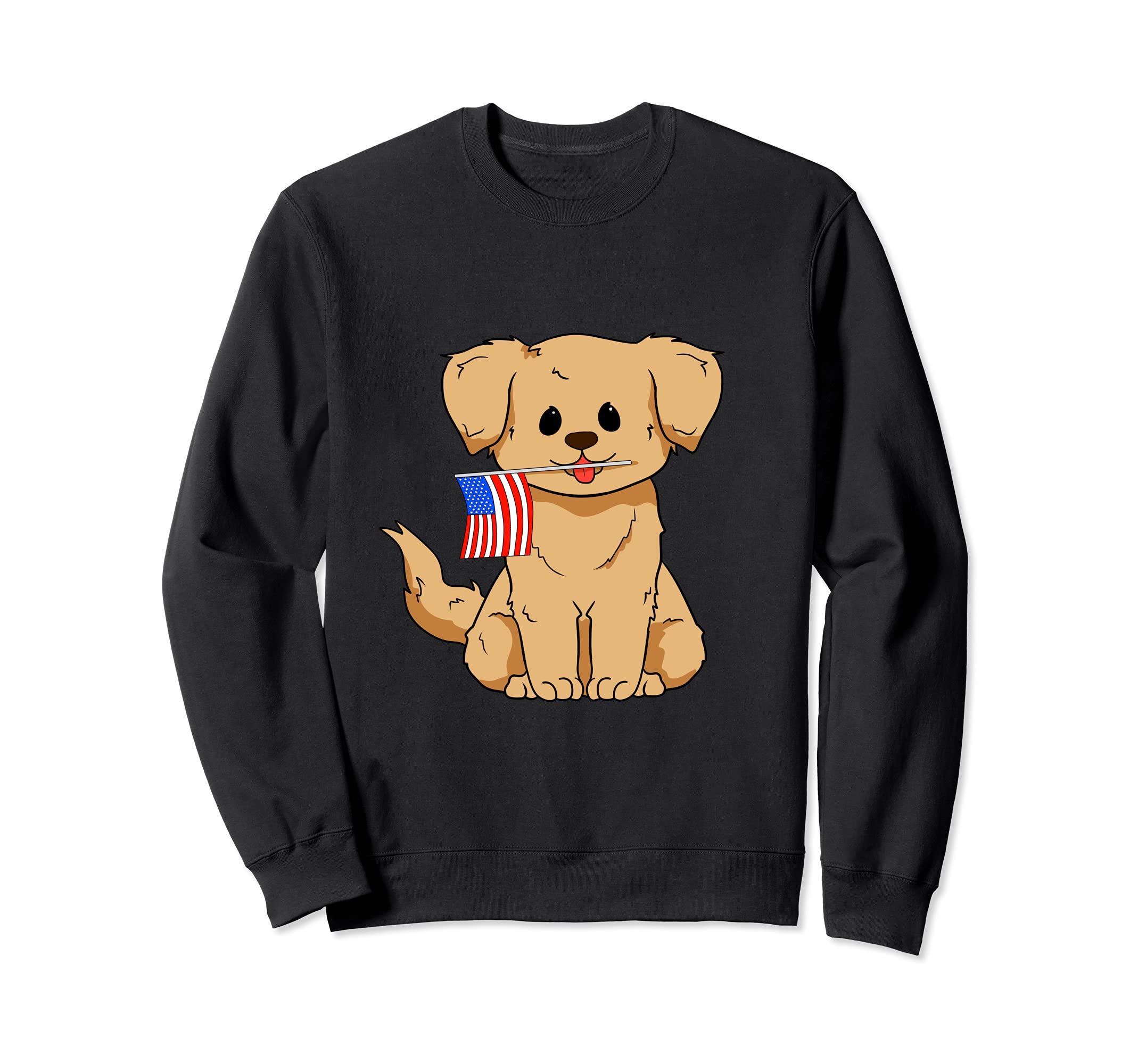 Golden Retriever Dog 4th of July America Independence Day Sweatshirt