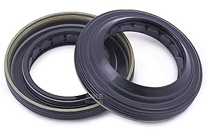 XiKe 2 Pcs 43252-7S200 Axle Shaft Oil Seal Rear Wheel, Compatible Frontier 05-07, Titan 04-07, Xterra 05-09, Usually Matched With SET10 Bearings Set.