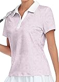 Womens Fun Polo Shirt Geometrical Pattern Print
