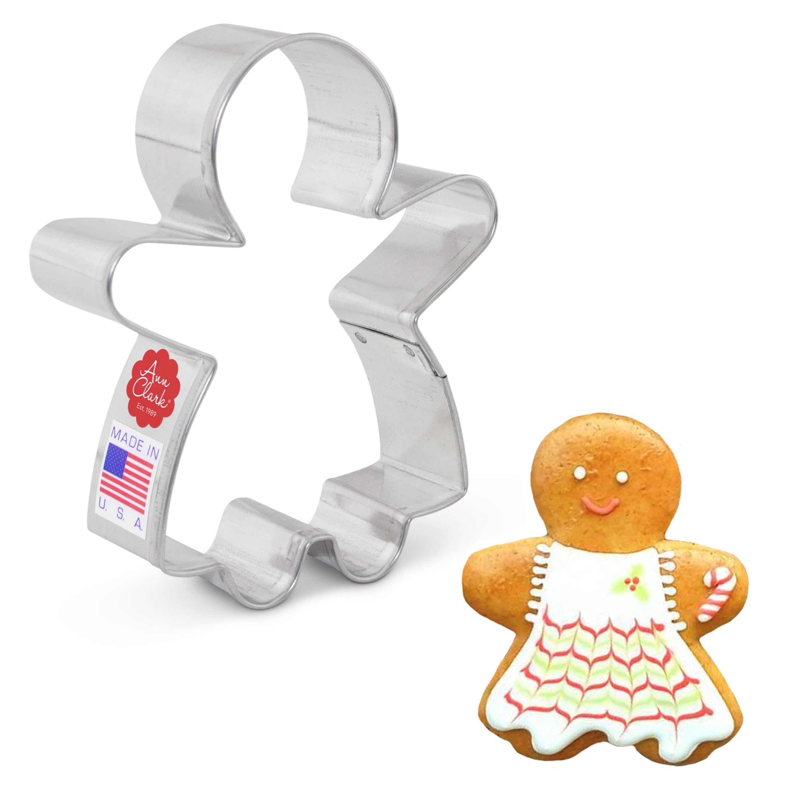 Ann Clark Cookie Cutters Gingerbread Girl Cookie Cutter, 9.5 cm