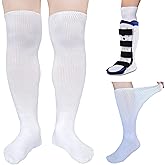 2 Pairs Replacement Sock for Air cast Walking Boot Walker Brace - Air Cam Walkers Fracture Orthopedics Boot-Liner Cast Sock 2 Pairs