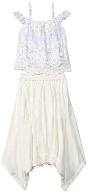 Girl's cotton Salwar Suit Set (147782_ Off White_ 3)