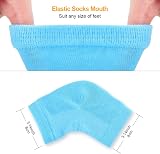CGBOOM Moisturizing Gel Heel Socks Toe Open for Dry Cracked Skin Pain Relief 2 view 6