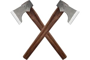 THRWCLUB Competition Throwing Axe, 2 Pack 16.5" Throwing Axes with 1065 High Carbon Steel & Hickory Wood Handle, Perfect for Axe Throwiing Game, Competition and Recreation, Gift for Men