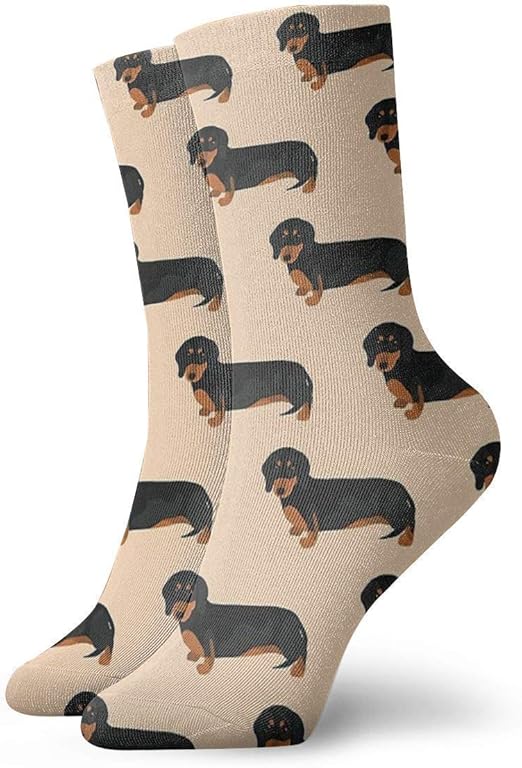 Sausage Dog Lovers Socks Classic Leisure Sport Short Socks 30 cm