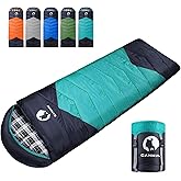 CANWAY Flannel Sleeping Bag for Adults Kids Girls Boys Camping Backpacking Sleeping Bag for Cold & Warm Weather with Compression Sack