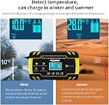 HAUSPROFI 12V/24V 8A Battery Charger 6 Modes LCD Intelligent 3-Stage view 5