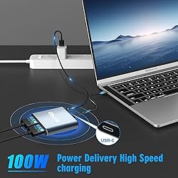 Obcxin USB C to Dual HDMI Adapter, 4K@60Hz Type C