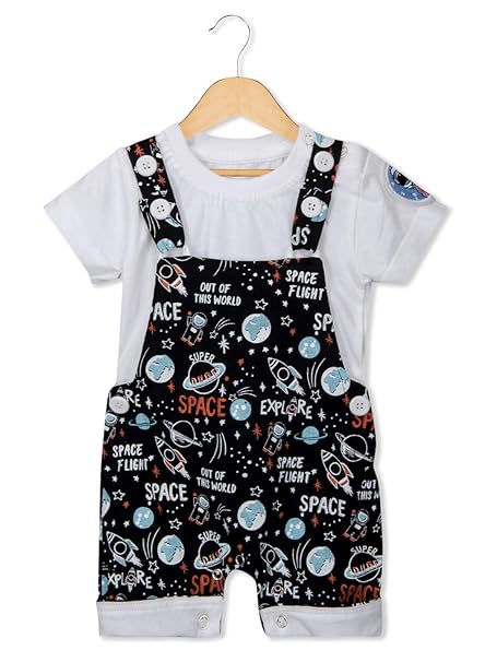 baby black dungarees