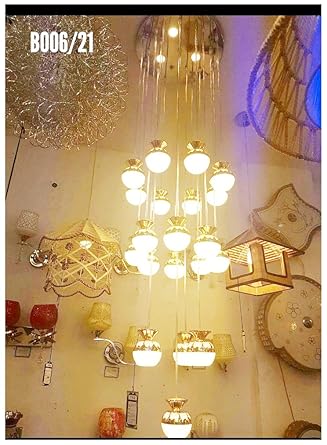 Buy Homeshop52 Peacock Modern Spiral Raindrop Flush Mount Led