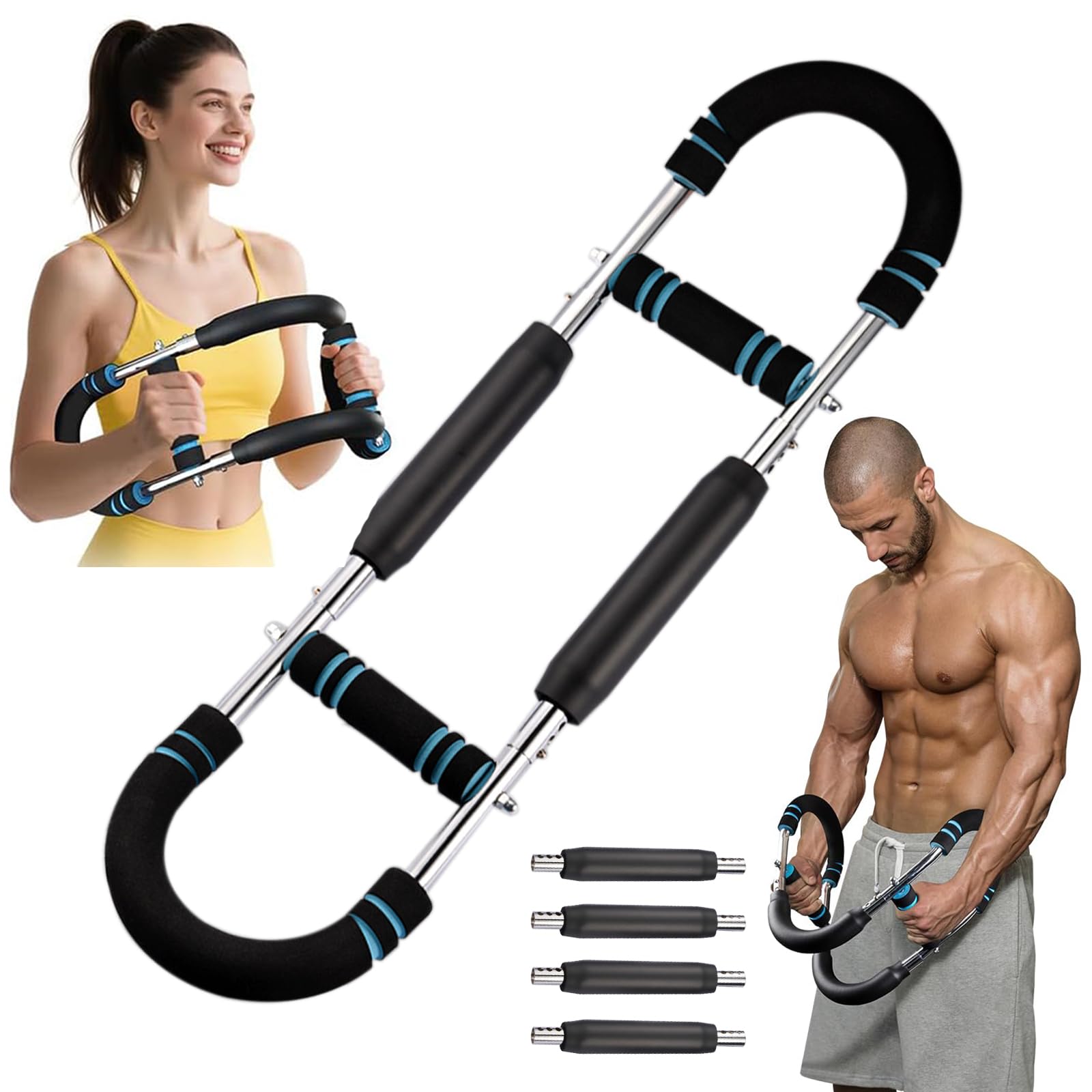 Photo 1 of Twister Arm Trainer, Twister Chest Exerciser for Men, Adjustable Chest Workout Fitness Equipment, 40-110lb Portable Spring Resistance Arm Exercise Equipment for Home & Gym Upper Body Machines