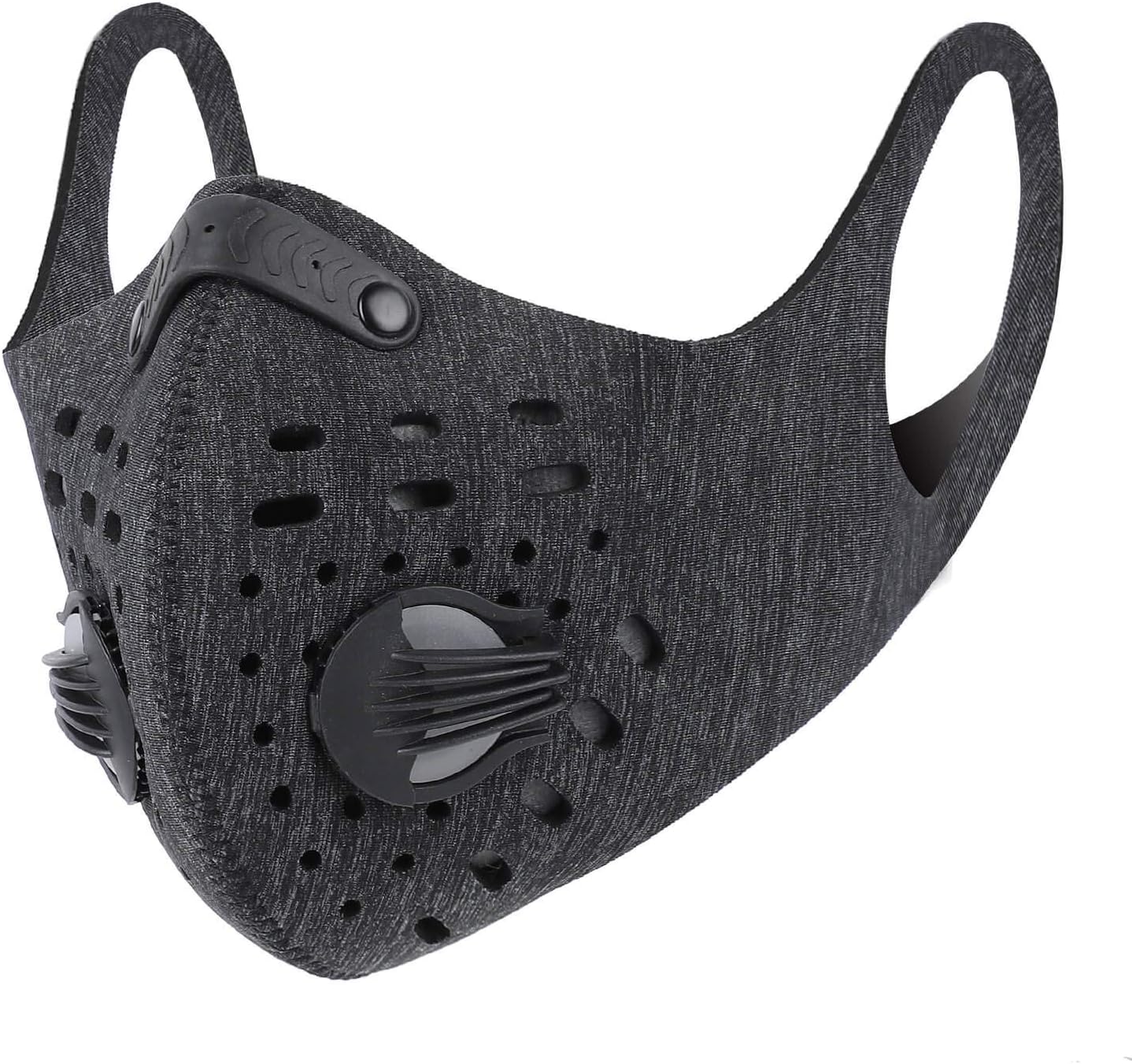 LuTuo Anti Pollution Sports Mask, Half Face Mask, Activated Carbon Air Filters, Air-soft Mask, Breathable, Adjustable Strap and Nose Clip, Maximum Pollution Filtration for Outdoor Sports