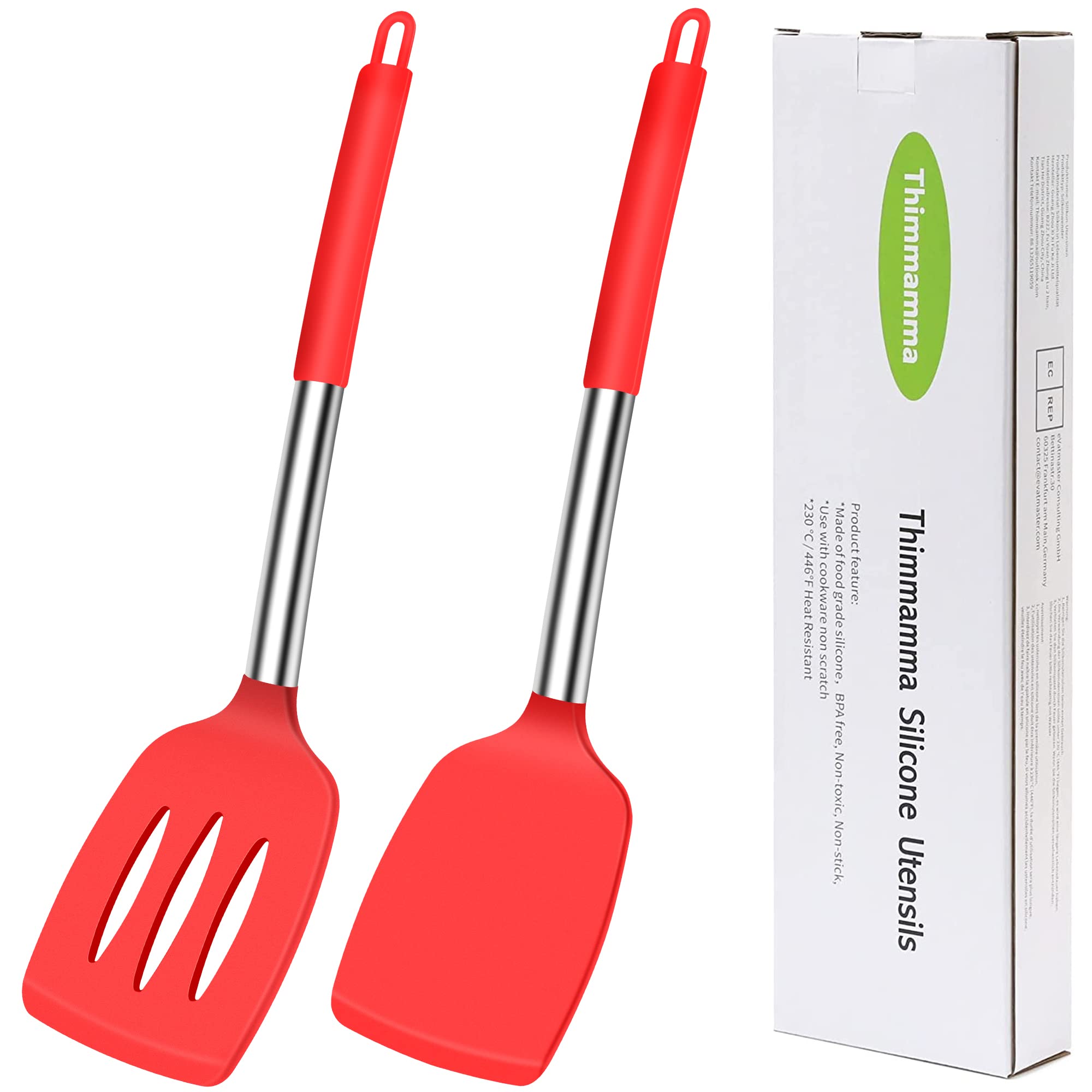 Thimmamma Silicone Cooking, Red Spatula