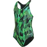 Sporti Girls' Athletic Racer Back One-Piece Swimsuit, Bathing Suits | Chlorine Resistant, Practice Suit, Lessons, Full Lining, Comfortable Fit, Full Coverage, For Toddlers, Little &amp; Big Kids