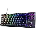 TECWARE Phantom+ 87 Key Mechanical Gaming Keyboard, RGB led, TKL 75% Keyboard, Thocky Sounding, Wraith Brown Switch