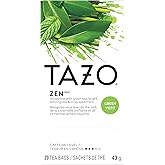 Tazo Tea Bags For an Calming Beverage Green Tea Moderately Caffeinated Tea 20 Tea Bags