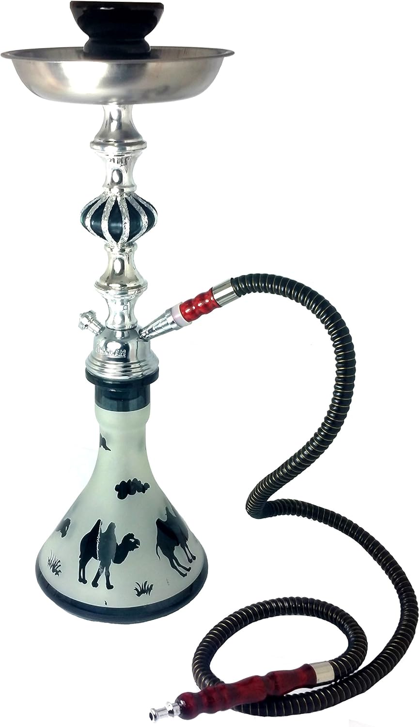 Zebra smoke Camel 1hose Hookah With tongs and bowl