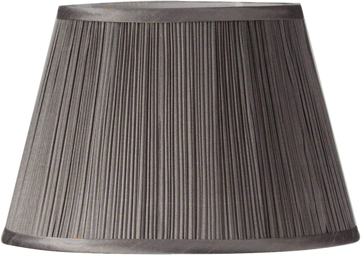 Oaks Lighting Mushroom Pleated Shade, Earl Grey