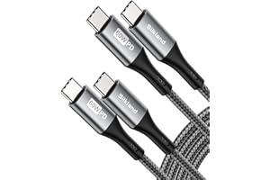 Silkland USB C to USB C Cable 60W 2 Pack [3.3FT +3.3FT] PD QC 3.0, Type C to Type C Fast Charge USBC Cord Compatible for iPho