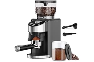 Gevi Burr Coffee Grinder, Adjustable Conical Burr Mill with 35 Precise Grind Settings, Anti-Static, Coffee Grinder Electric for Espresso/Drip/Percolator/French Press/American/Turkish Coffee Makers