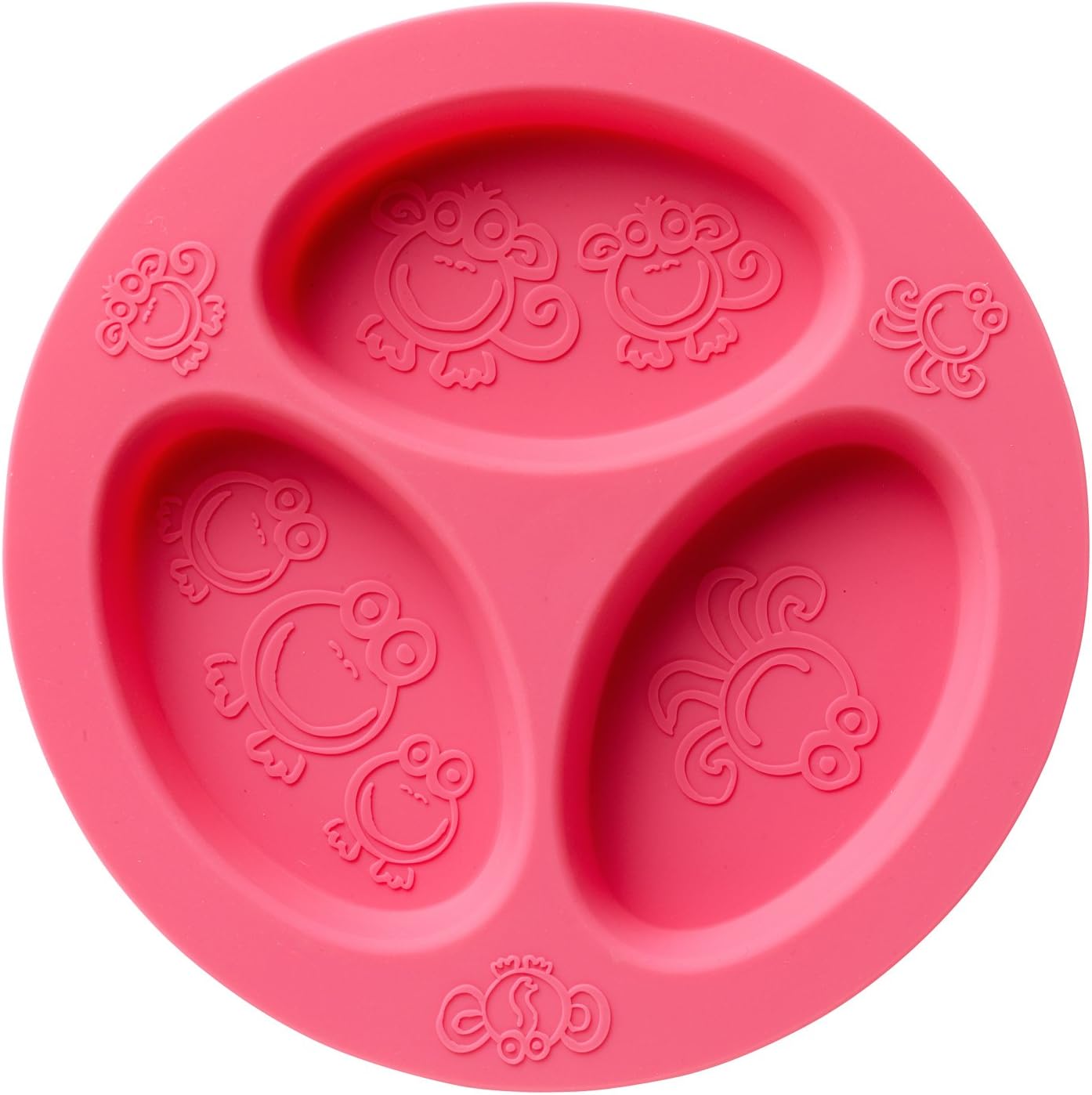 Oogaa Divided Plate (Pink)