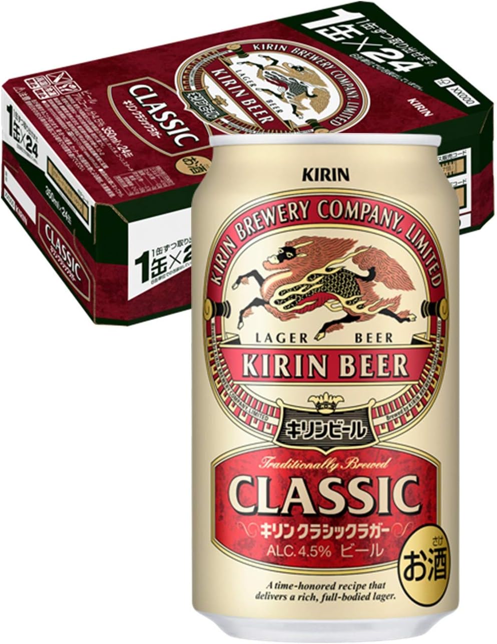 Amazon Co Jp ビール キリン クラシックラガー 350ml 24本 食品 飲料 お酒